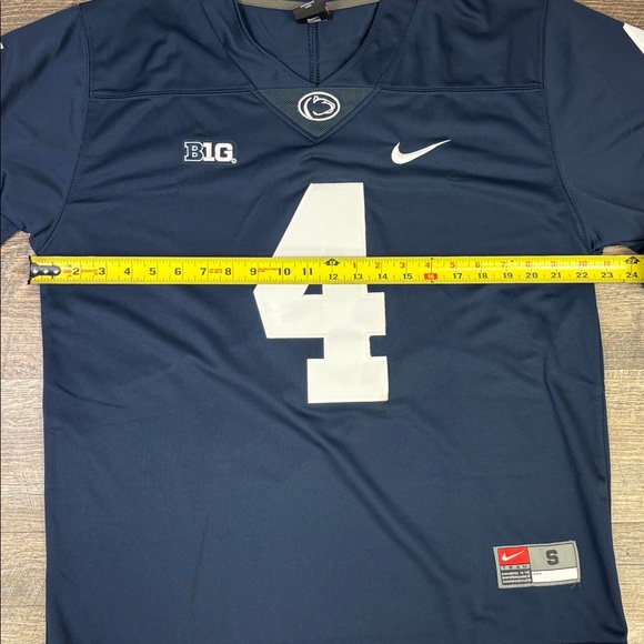 🏈 Nike Penn State Nittany Lions #4 HARRIS Football Jersey – Navy – Size Small - Picture 6 of 7